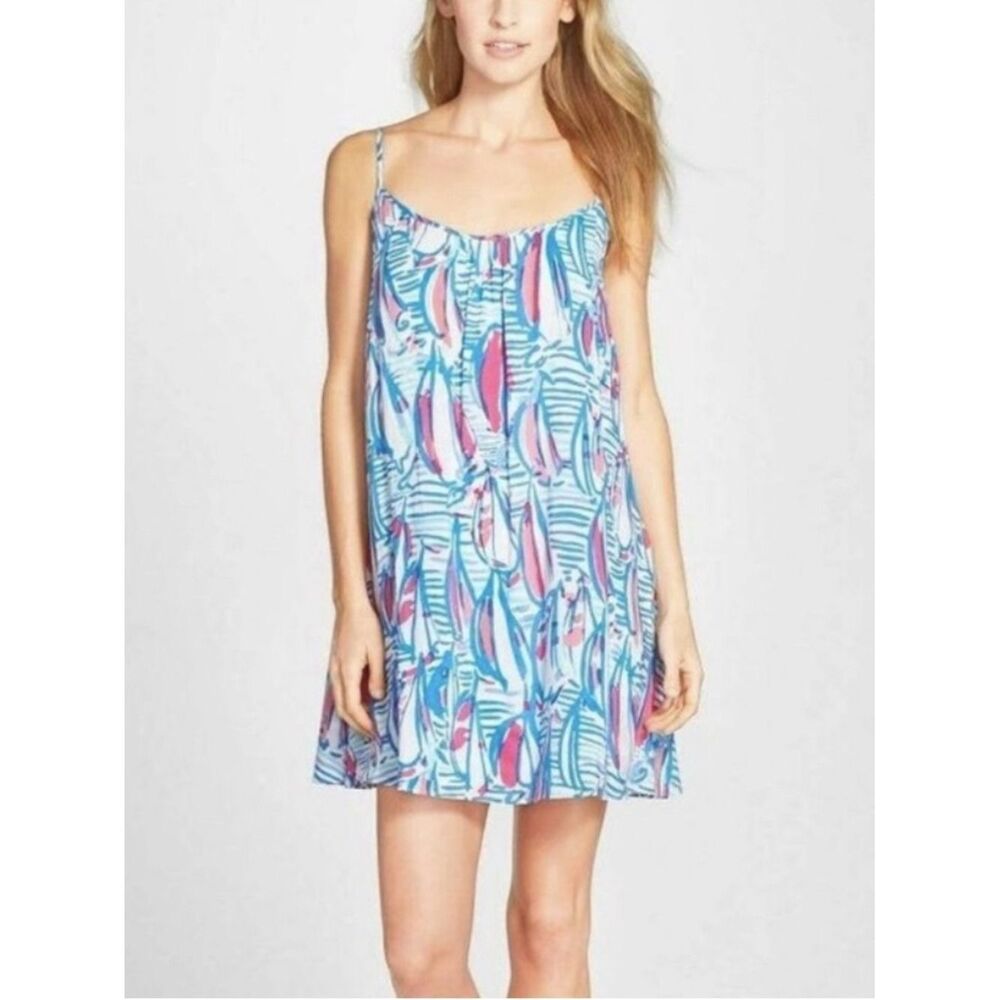 Lilly Pulitzer Daphne Red Right Return Sailboat Nautical Swing
Dress